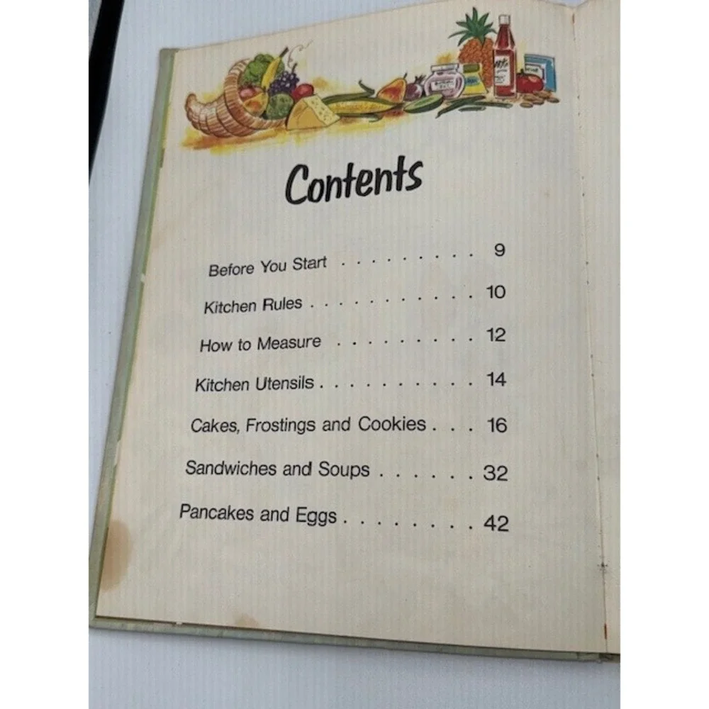 Vintage 1975 Walt Disney's Mickey Mouse Cookbook Hardcover Golden‎ Press~Recipes